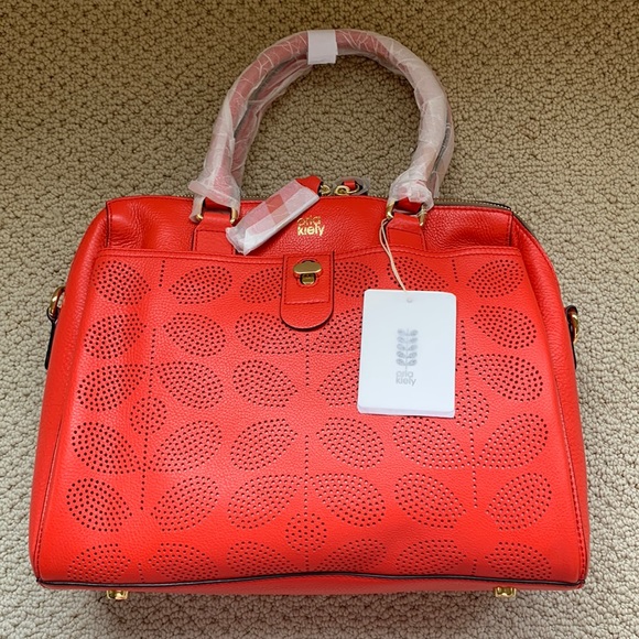 Orla Kiely Handbags - 🌺Rare BNWT Orla Kiely Stem Punched Ella bag 100% Leather